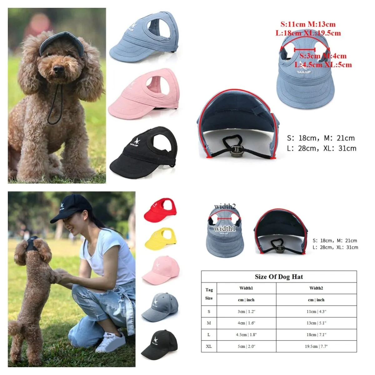 Anniepaw Puppy Sunscreen Cap Summer Wear-Resistant Sun Hat