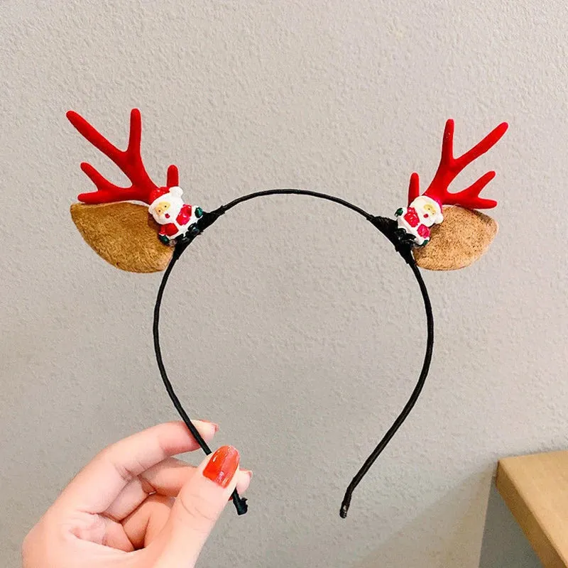 Antler Barrette Clips Xmas