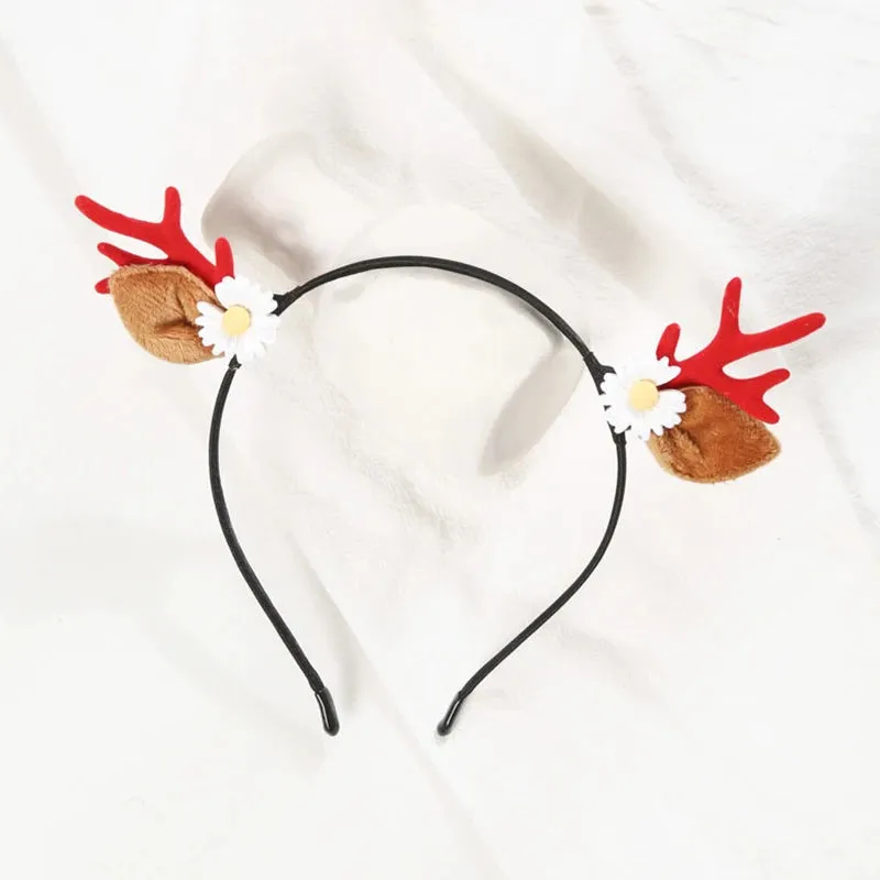 Antler Barrette Clips Xmas