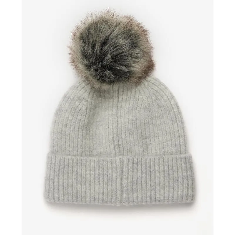 Barbour Chilton Ladies Beanie - Light Grey