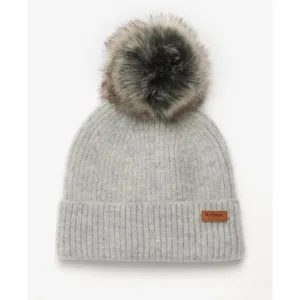 Barbour Chilton Ladies Beanie - Light Grey