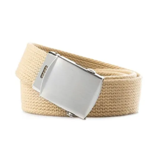 Classy Men Web Belt Beige