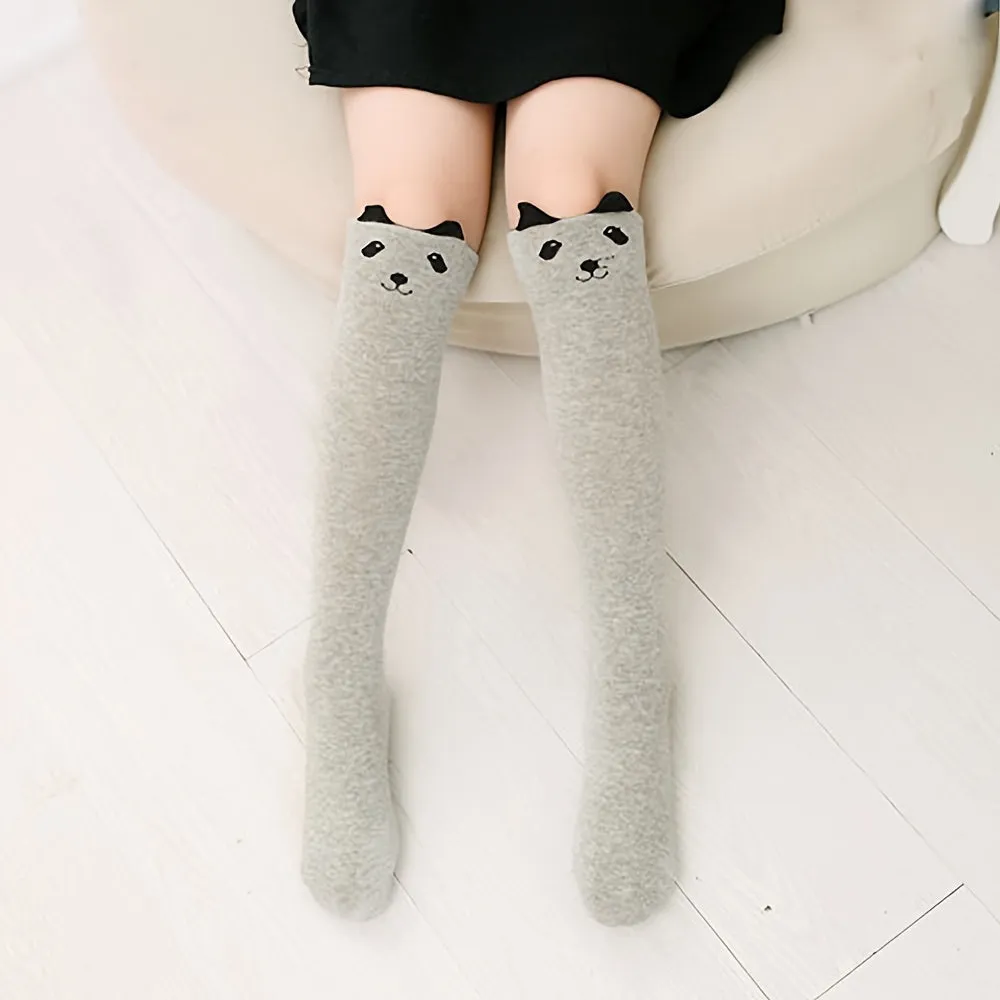 Cute Animal Print Knee High Socks for Stylish Girls