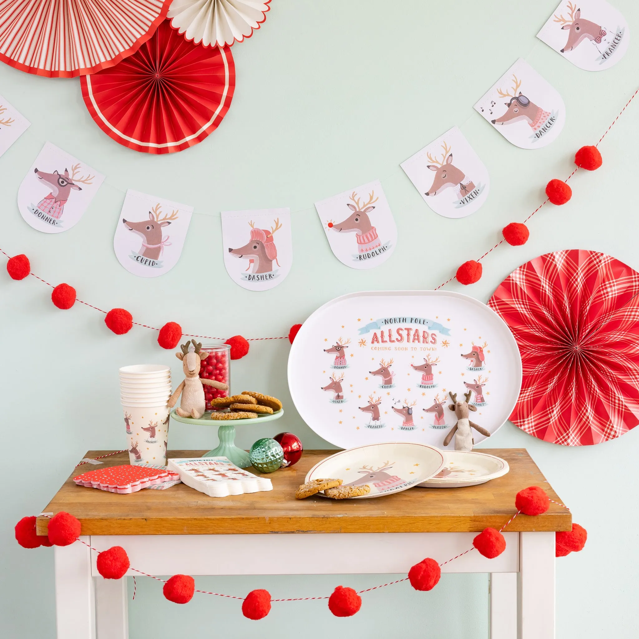 Dear Rudolph Reindeer Banner Set