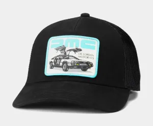 DeLorean Motor Snapback Mens Hat (Black/Blue)