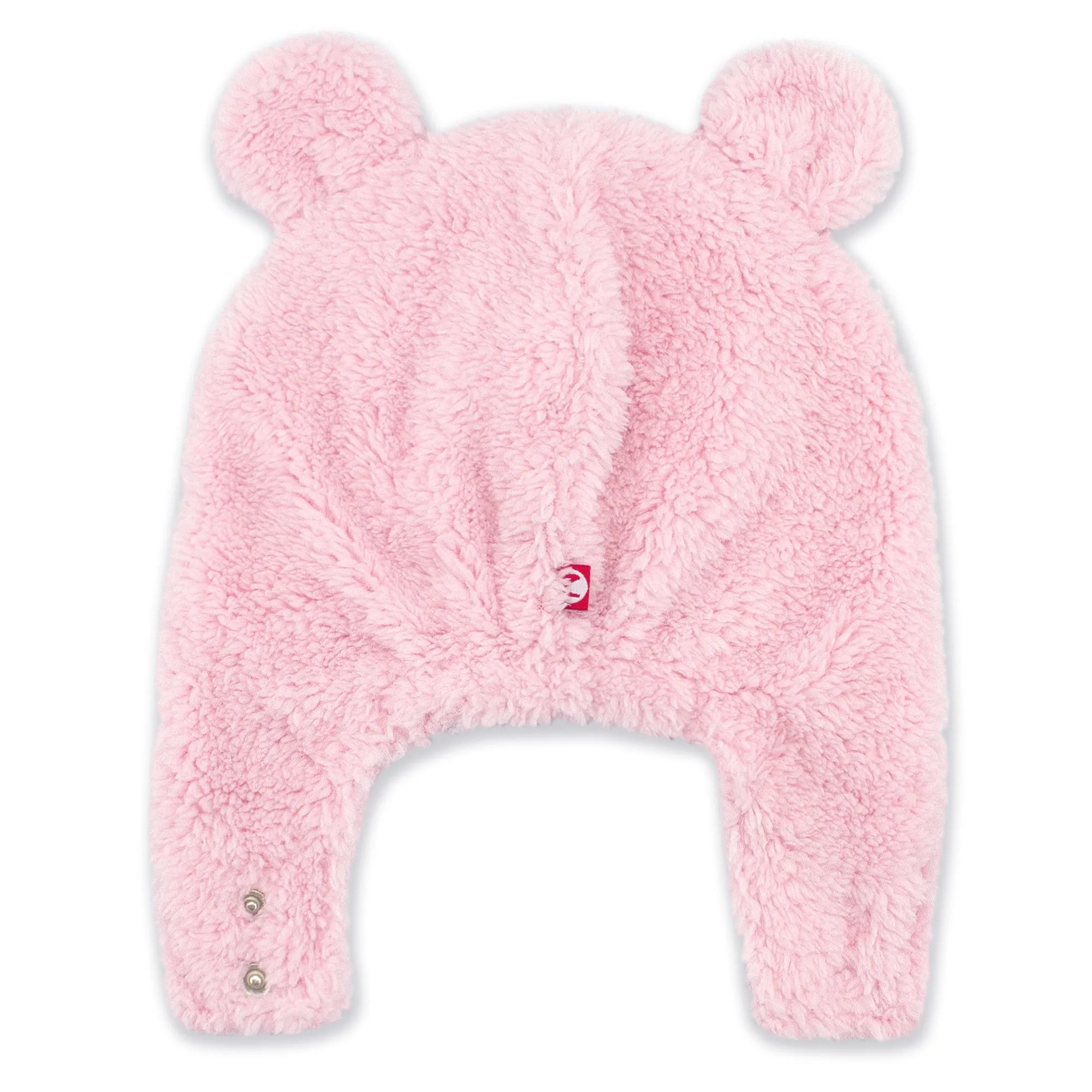 Furry Bear Hat - Baby Pink