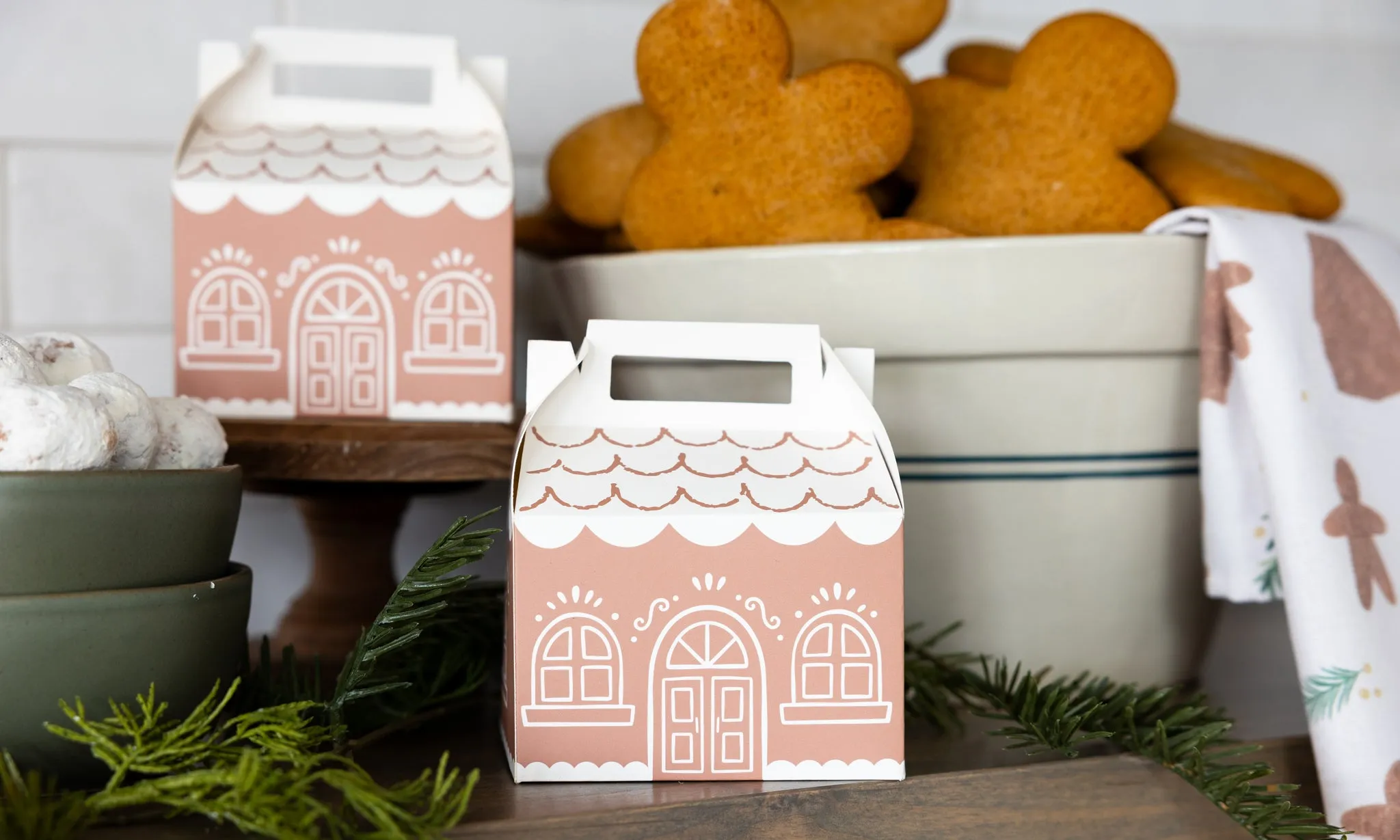 Gingerbread House Gable Treat Boxes