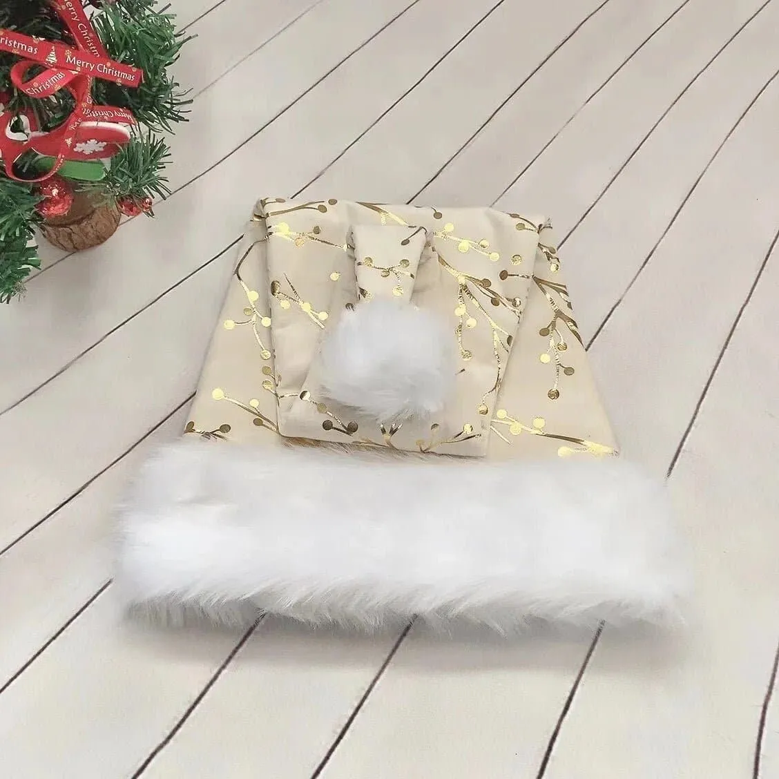 Gold Christmas Hat