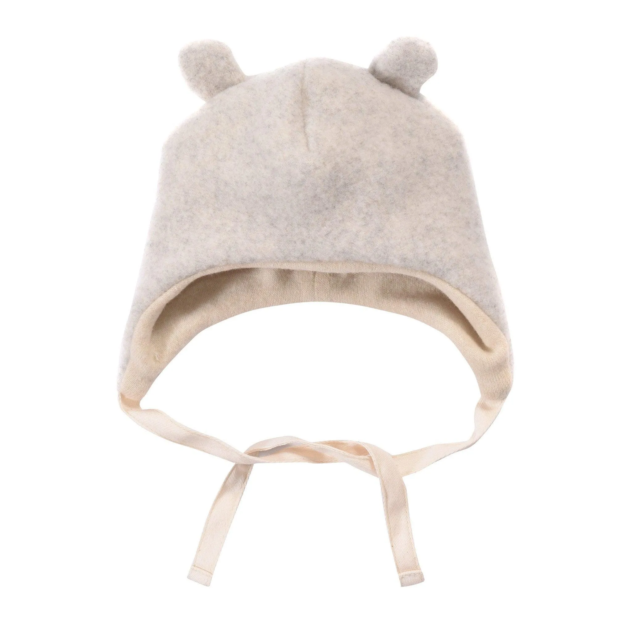 Grey Bear Woolen Baby Hat