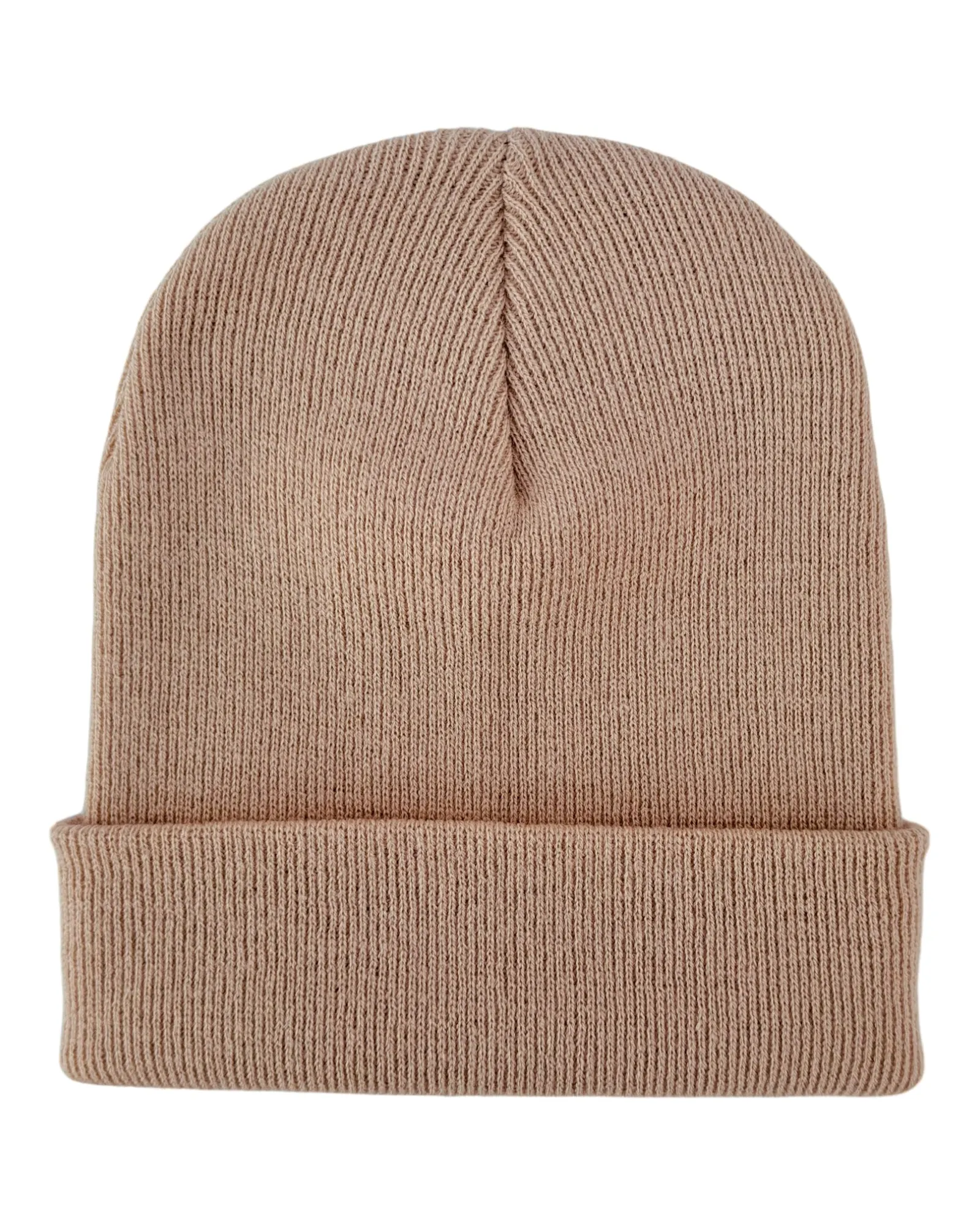 HAAKWEAR Knit Cuffed Beanie - Dune Beige, Made in USA