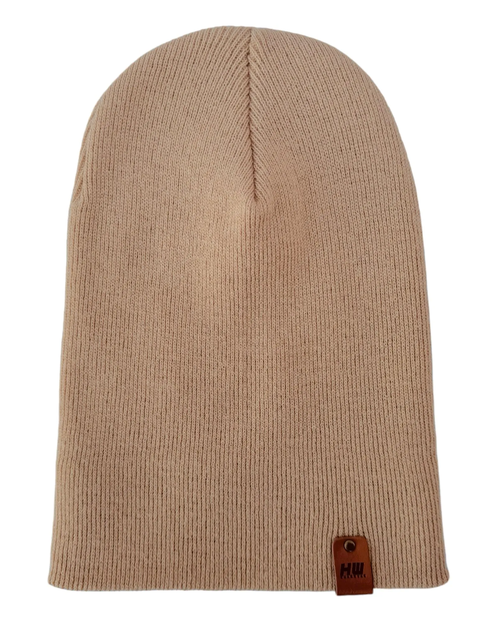 HAAKWEAR Knit Cuffed Beanie - Dune Beige, Made in USA