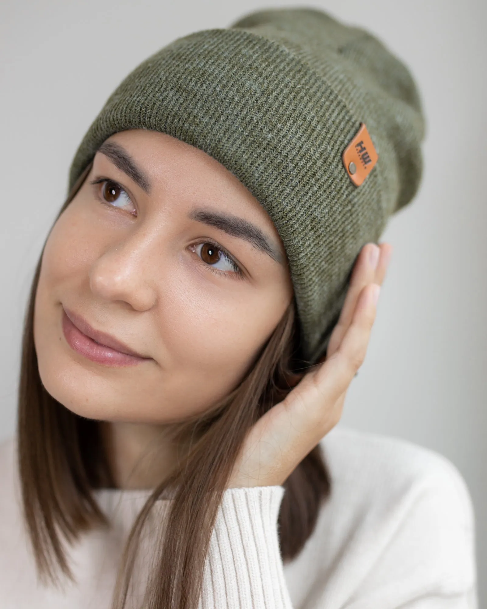 HAAKWEAR Knit Cuffed Beanie - Forest Green, Made in USA