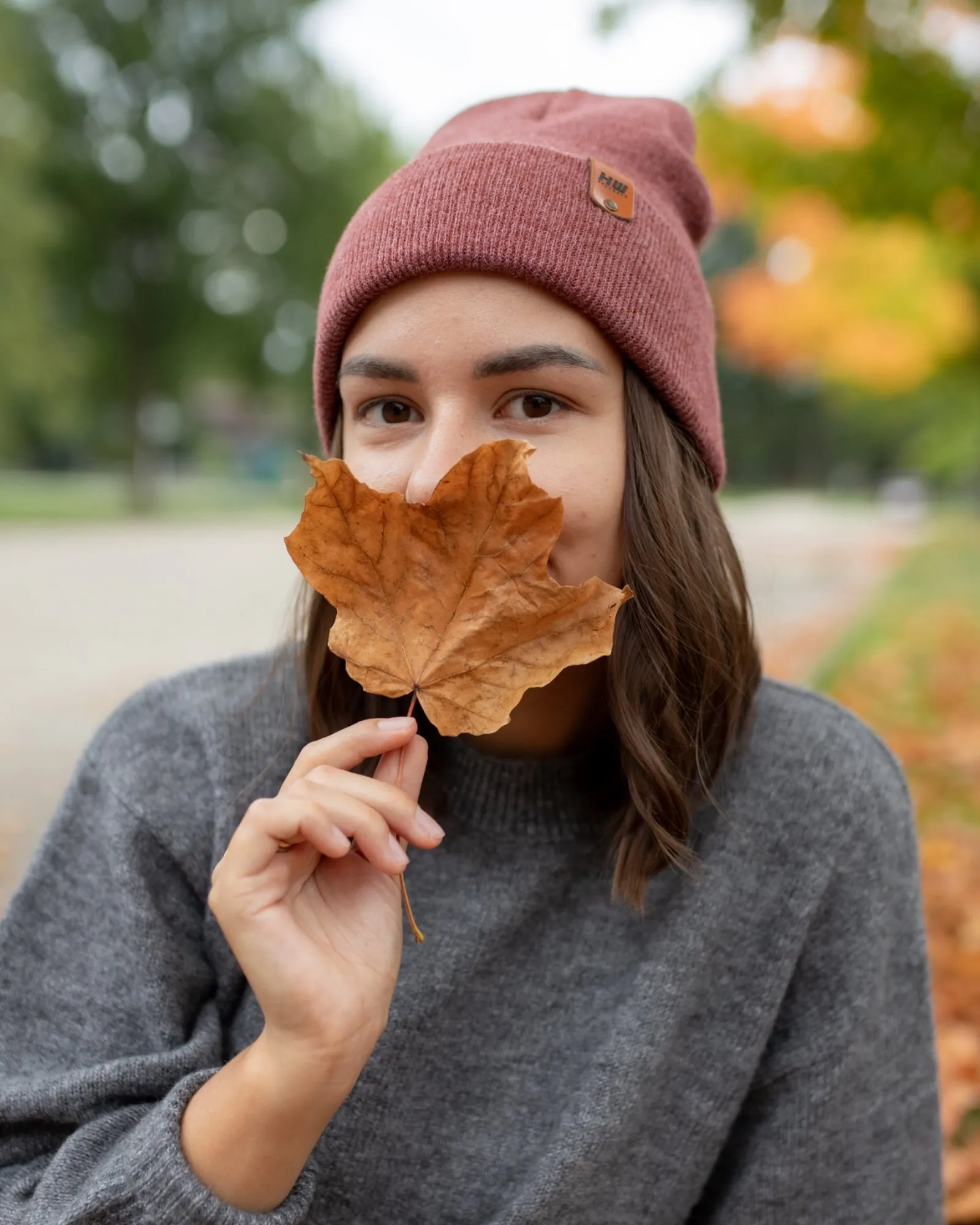 HAAKWEAR Knit Cuffed Beanie - Rusty Burgundy, Made in USA