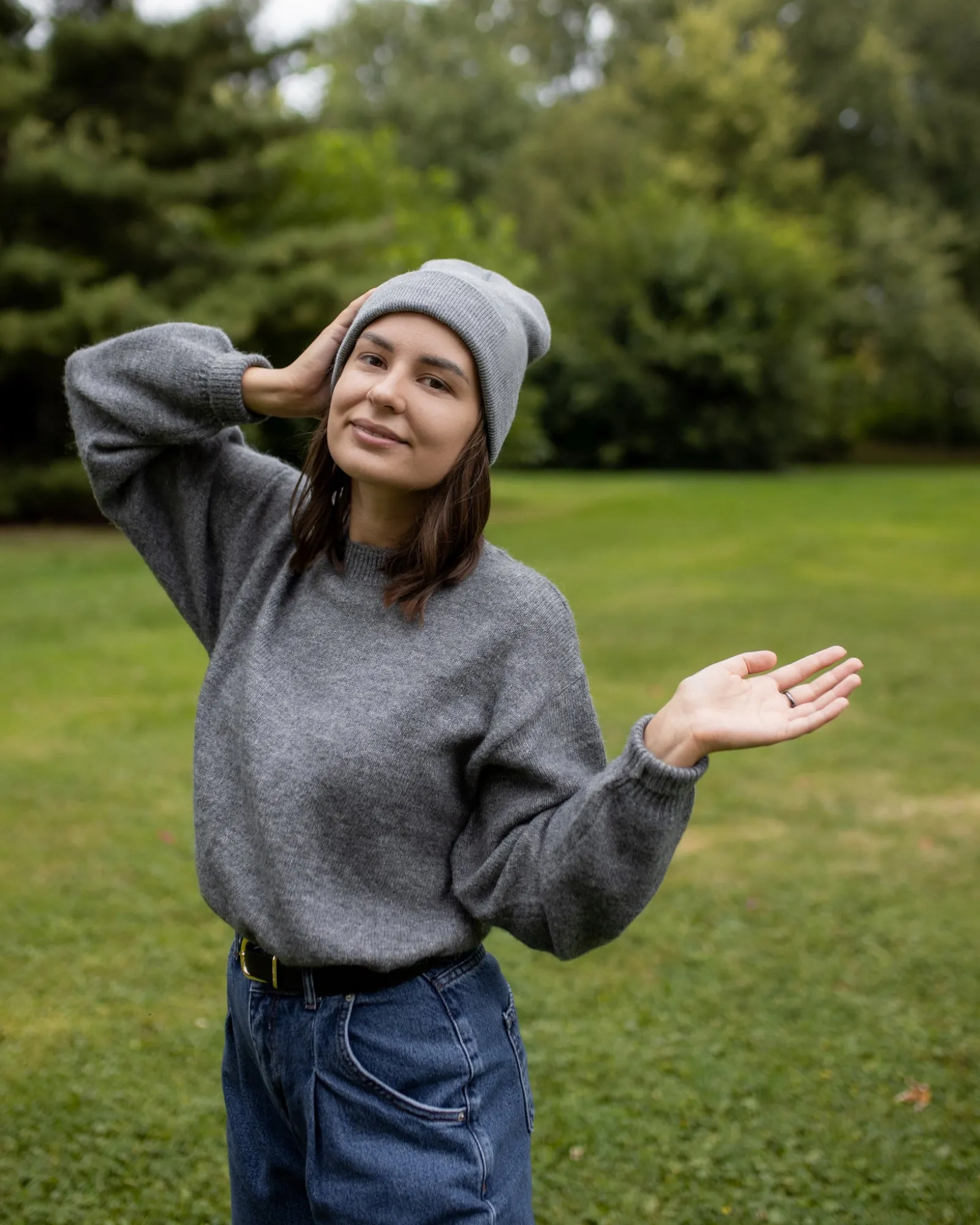 HAAKWEAR Traditional Silent Cuffed Beanie, Koala Gray