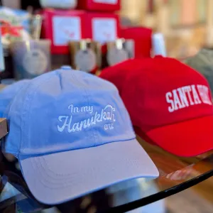 Holiday Themed Embroidered Hats