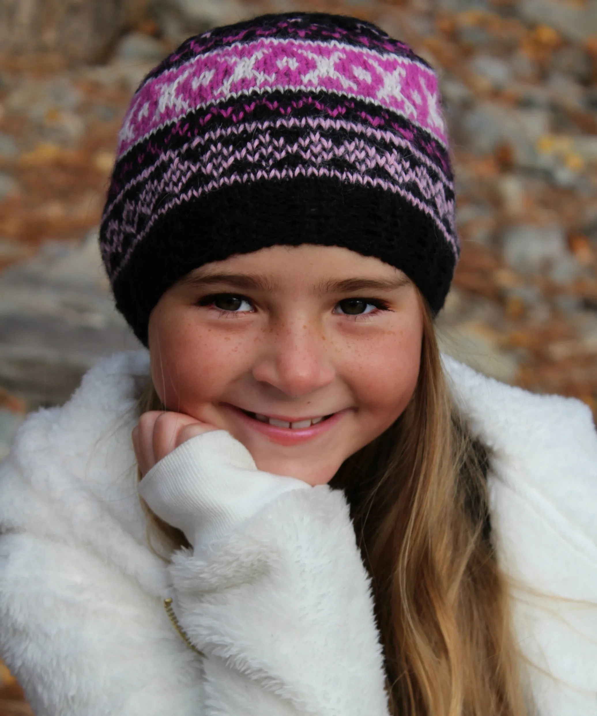 Kids Alpaca Andean Cable Hat