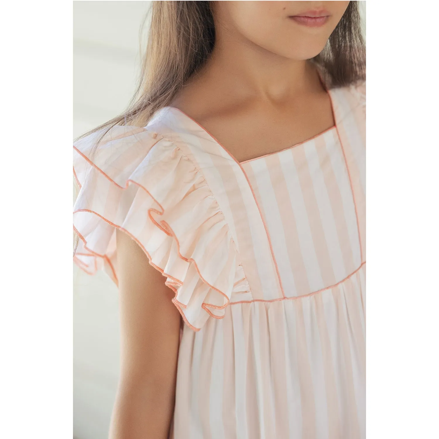 Peach Fuzz Summer Party Dress