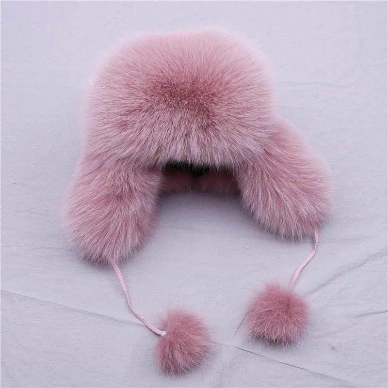 Russian Aviator Bomber Hat - Fur Winter Headgear for Men and Women