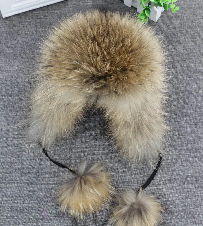 Russian Aviator Bomber Hat - Fur Winter Headgear for Men and Women