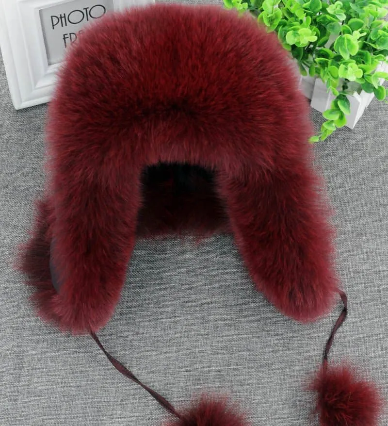 Russian Aviator Bomber Hat - Fur Winter Headgear for Men and Women