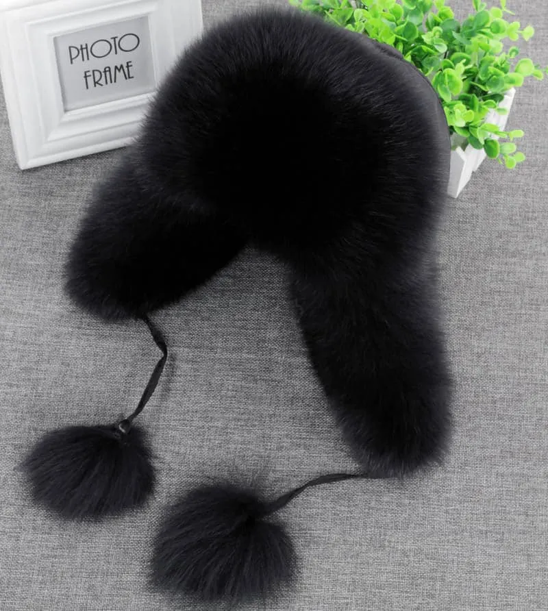 Russian Aviator Bomber Hat - Fur Winter Headgear for Men and Women