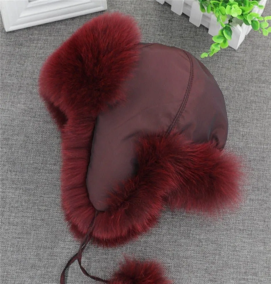 Russian Aviator Bomber Hat - Fur Winter Headgear for Men and Women