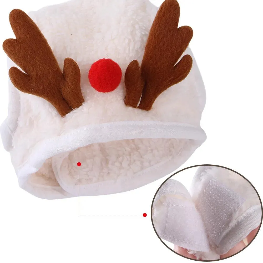 Santa Hat with Bib Scarf Pet Christmas Costume