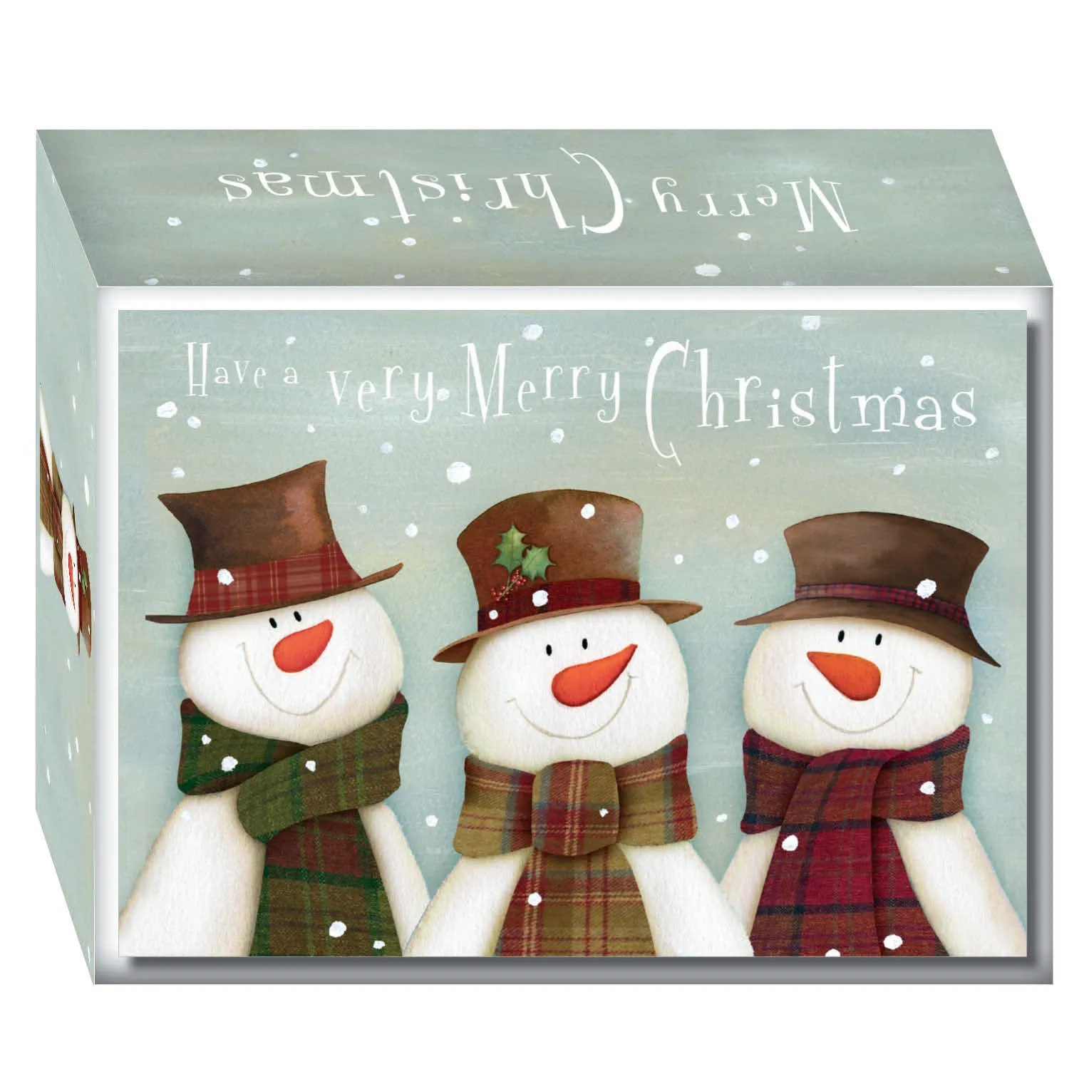 Snowman Trio -  30 Boxed Christmas Cards and Envelopes