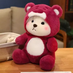 Soft Stuffed Teddy Bear with Cap