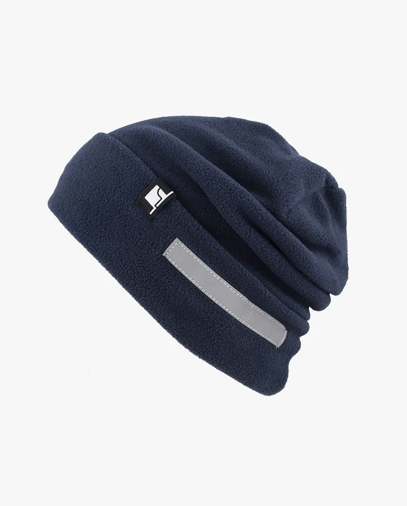 The Hat Depot - Reflective Safety Fleece Beanie