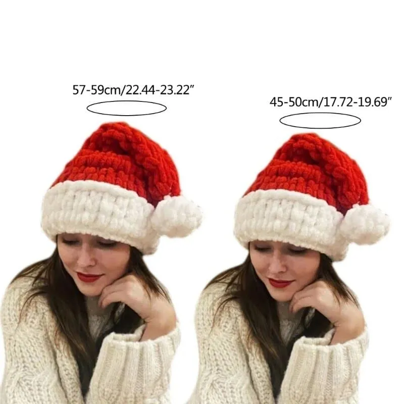 Thick Polyester Christmas Santa Hats for Warmth & Festive Cheer